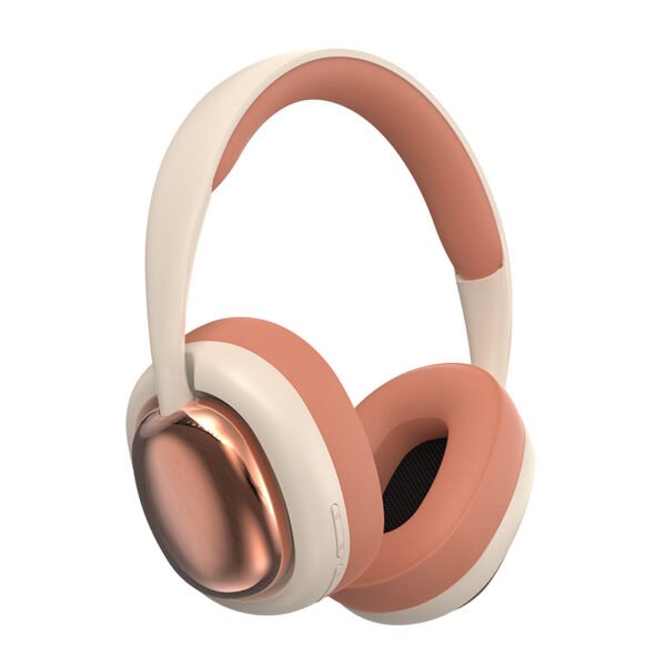 Stylish Rose Gold Wireless Headphones